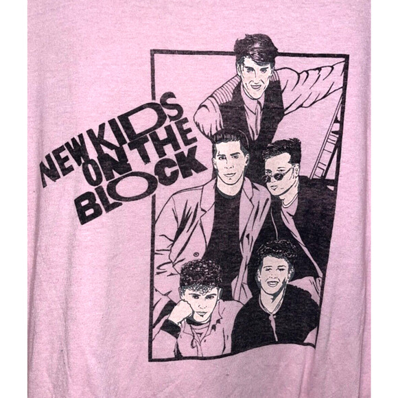 New Kids On The Block Pop Music NKOTB 1980s Tshirt Medium VTG 80s - Picture 3 of 7